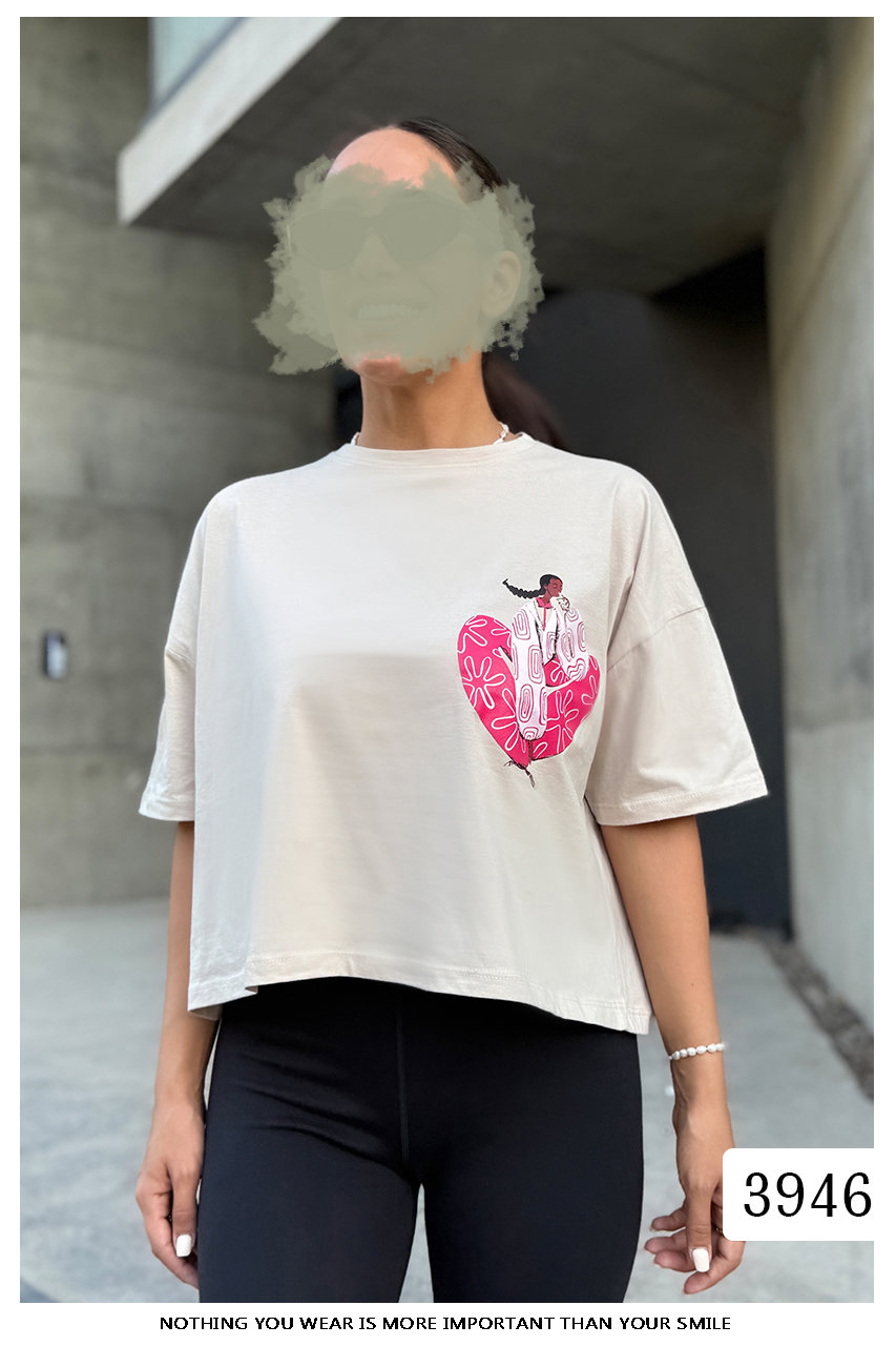 3946 کراپ Pink Girl کراپ Pink Girl