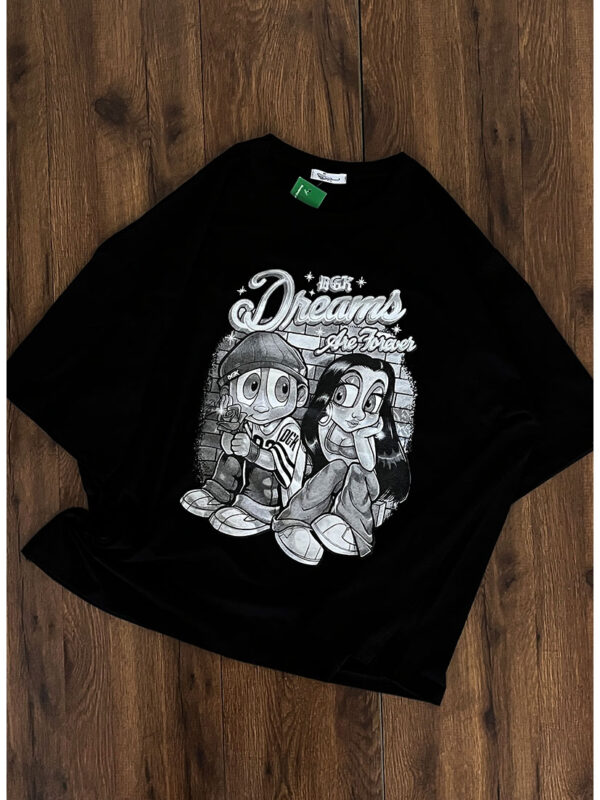 تیشرت اورسایز چاکدار Dreams