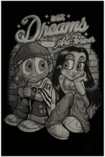 تیشرت اورسایز چاکدار Dreams