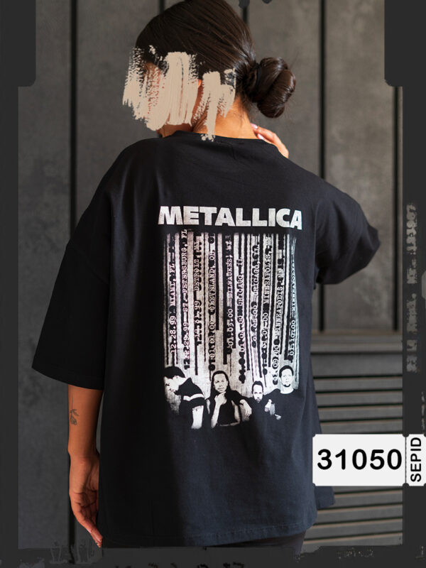 تیشرت اورسایز دورو چاپ Metallica