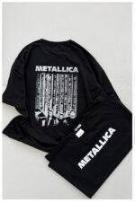 تیشرت اورسایز دورو چاپ Metallica