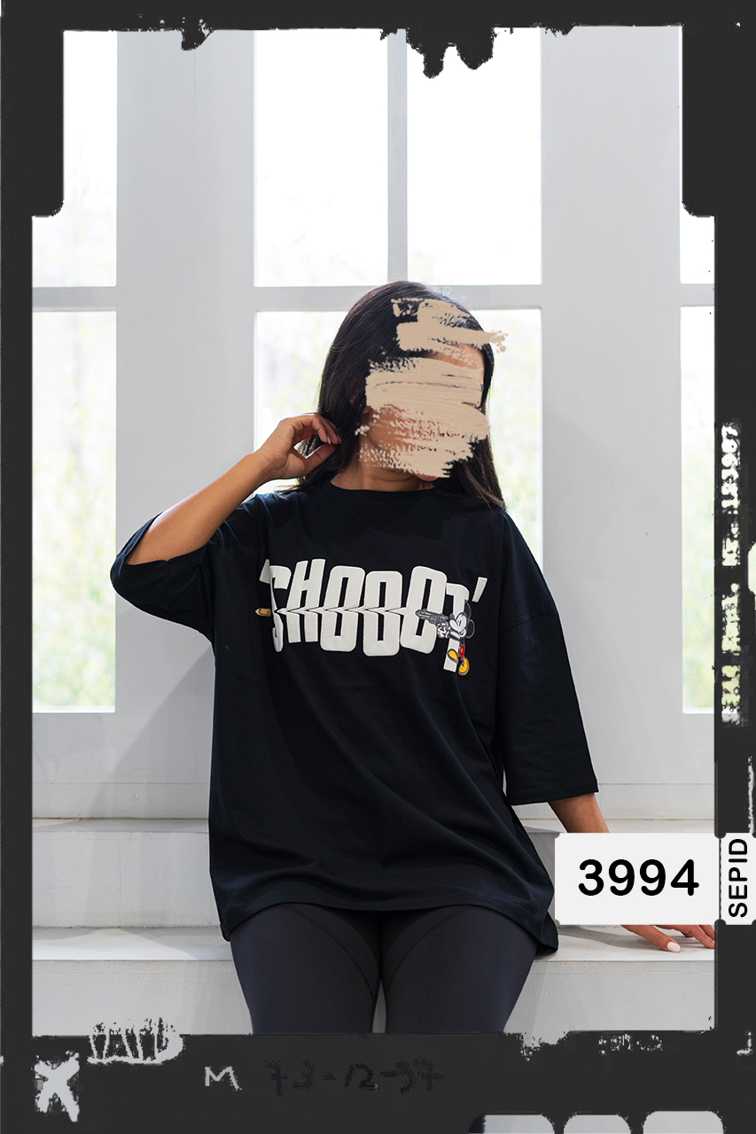 3994 تیشرت اورسایز Mickey Shoot تیشرت اورسایز Mickey Shoot