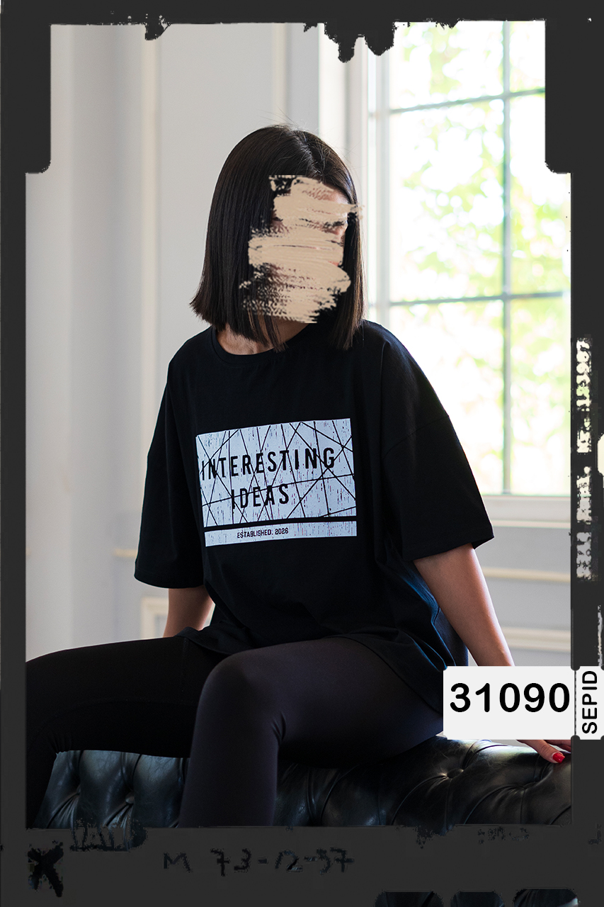 31090 تیشرت اورسایز Interesting تیشرت اورسایز Interesting