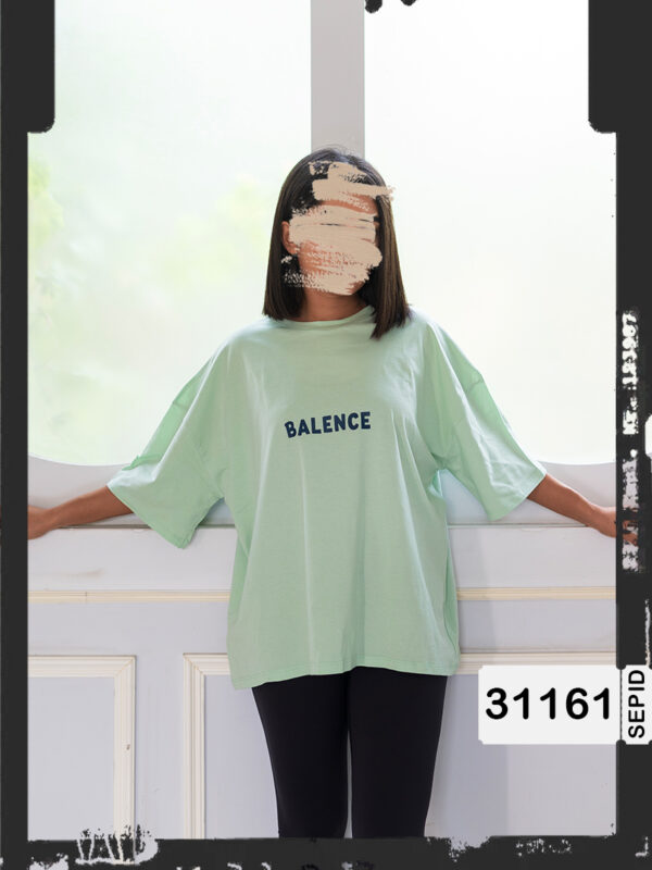 تیشرت اورسایز دو رو چاپ Balence