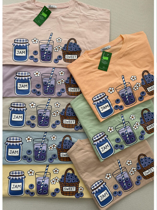 تیشرت باکسی Blueberry